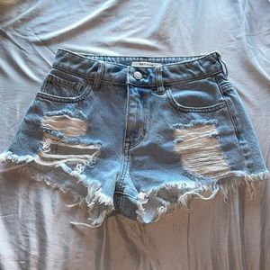 Denim shorts